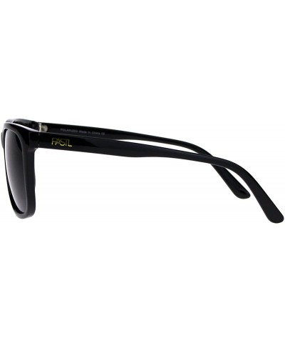 Sunglasses Polarized Lens Classics Square Designer Fashion Shades Black - Black - CH180ULSKMT $7.91 Square