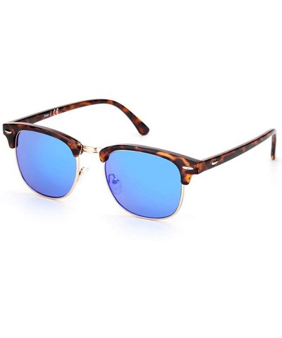 Pinglas Sunglasses Women Half-rimless Glasses Female Fashion Eyewear White - Blue - C018YZUDA8N $12.25 Rimless