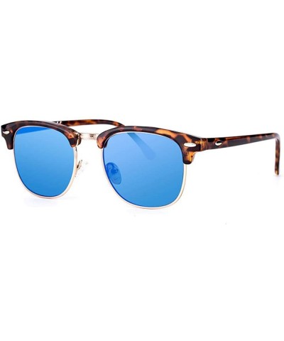 Pinglas Sunglasses Women Half-rimless Glasses Female Fashion Eyewear White - Blue - C018YZUDA8N $12.25 Rimless
