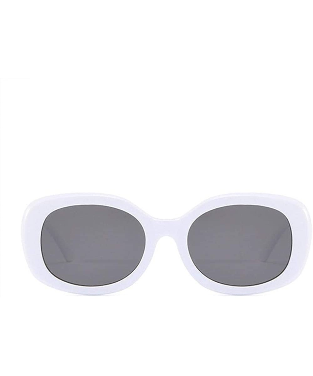 Vintage Rectangle Sunglasses Women Brand Designer Oversized BAOWEN As Picture - White - CI18YZTZ30N $4.33 Oversized