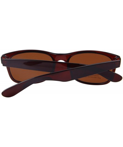 Polarized Unisex Shades Sunglasses for Men Vintage Polarized Sun Glasses S683 - Brown - CG12GP2ERST $7.46 Wayfarer