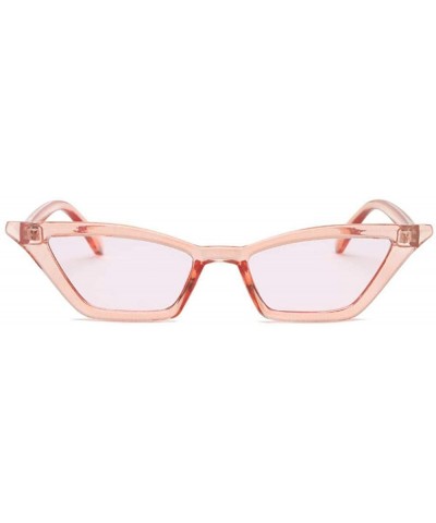 Vintage Sunglasses Women Cat Eye Luxury Brand Designer Sun Glasses Csilver - Cpink - C618YKSWGXM $4.66 Aviator