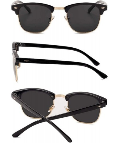 New Fashion Semi RimlPolarized Sunglasses Men Women Er Half Frame Sun Glasses Classic Oculos De Sol UV400 - CC199CHE0RK $18.9...