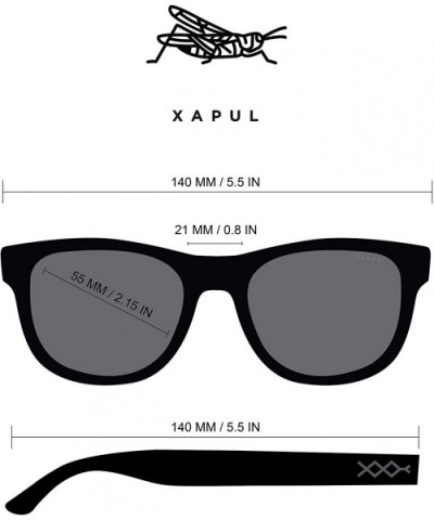 Polarized Sunglasses for Men and Women - UV400 lens protection - Ultra Lightweight - Style Xapul - C118IAACTDR $36.70 Round