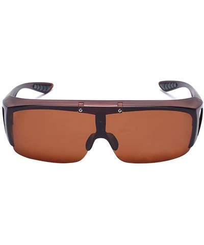 Night Vision Glasses for Driving Polarized Sunglasse UV400 Protection - Brown - Sunglasses - CP18RD6DRH6 $8.60 Rectangular