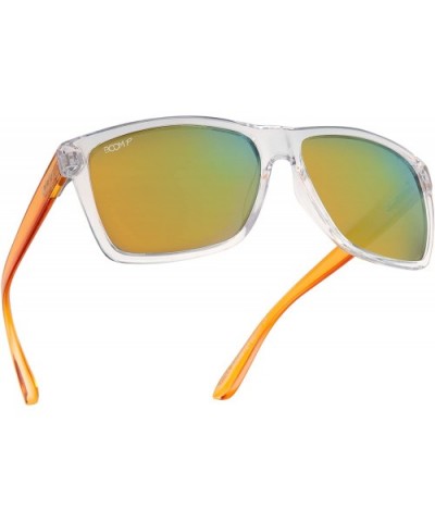 Surge Polarized Sunglasses by Dimensional Optics - Agent Orange - CA18GTA3LWG $21.56 Sport