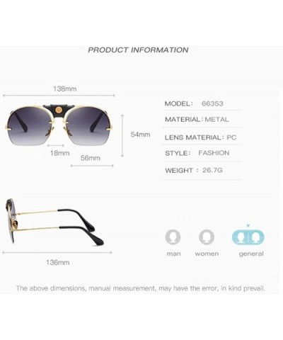 Fashion Women Sunglasses Metal Frame Shades Casual Sunglasses Integrated UV Glasses - D - C018TQYR3ST $7.68 Sport