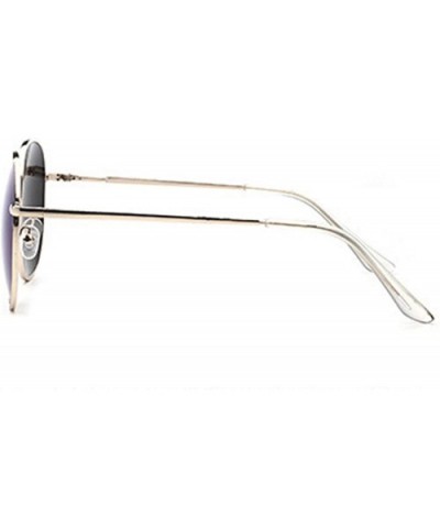 Polarized Sunglasses Glasses Protection Driving - Gold Blue - CX18TQXA52H $12.05 Round