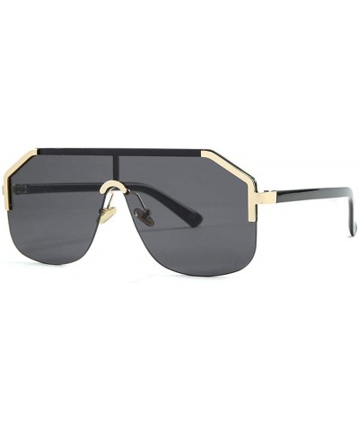 Siamese Lens Square Sunglasses European And American Fashion Street Beat Tide Sunglasses - CK18X8A3T4C $46.19 Square