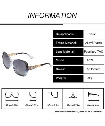 Women Sunglasses Polarized UV400 Protection Large Lenses Retro Oversized Sunnies Sunglasses for Women - C118U3WSRNX $37.62 Ov...