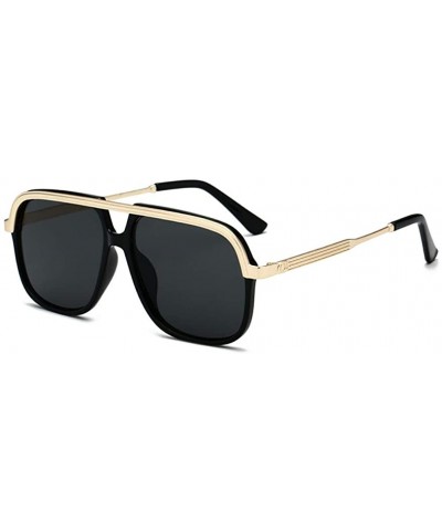 Unisex Casual retro polarized sunglasses UV400 Protection - Gold - CY18XHYGKQY $12.51 Rimless