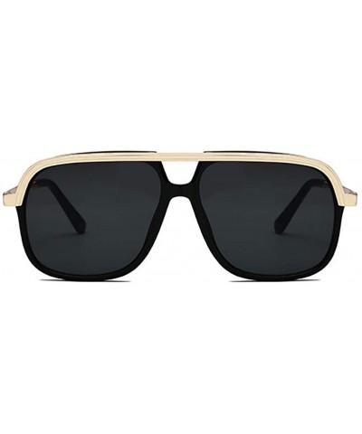 Unisex Casual retro polarized sunglasses UV400 Protection - Gold - CY18XHYGKQY $12.51 Rimless