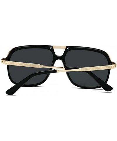 Unisex Casual retro polarized sunglasses UV400 Protection - Gold - CY18XHYGKQY $12.51 Rimless