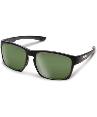 Fairfield Medium Fit Sunglasses - Matte Black / Polarized Gray Green - CC196IICOX2 $48.70 Sport