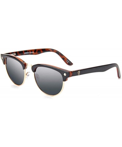 Polarizer Classic Men's Sunglasses Outdoor Driver Driving Sunglasses Spring Leg Sunglasses Tide - CL190N6T47M $24.00 Oval