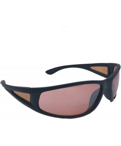 Bifocal Copper Driving Lens Blue Blocking Wrap Around Reading Sunglasses Sport Style - Black - CZ18Z8QIL0S $12.13 Sport