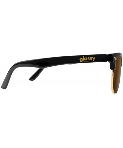 Morrison Half Rim Sunglasses - Black/Brown - CQ11ZR8WX4X $13.12 Wayfarer