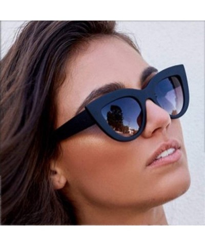 Women Cat Eye Sunglasses Retro Mirror Lens Sun Glasses Ladies Colorful Glasses UV400 - Orange Pink - CS199OR6S9I $7.37 Cat Eye