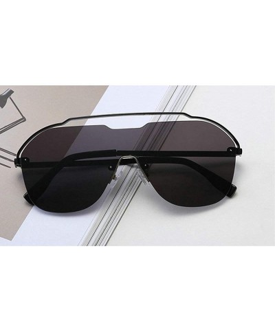 2019 New Arrival Rimless Sunglasses Women Fashion One Piece Gradient Mirror Coating Shades UV400 - Black - C018N83SEIT $8.21 ...