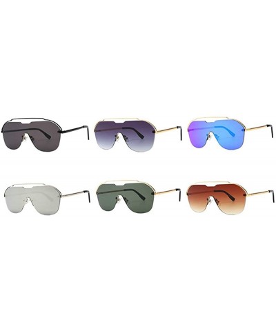 2019 New Arrival Rimless Sunglasses Women Fashion One Piece Gradient Mirror Coating Shades UV400 - Black - C018N83SEIT $8.21 ...