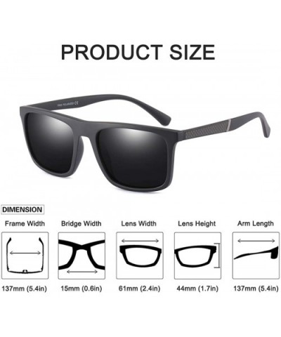 Mens Sunglasses 100% UV protection TR90 Frame Ultra Light Polarized Sunglasses for Men Women - C118QXIXKTX $10.75 Goggle