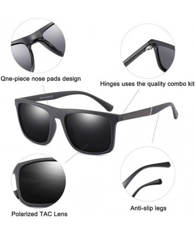 Mens Sunglasses 100% UV protection TR90 Frame Ultra Light Polarized Sunglasses for Men Women - C118QXIXKTX $10.75 Goggle