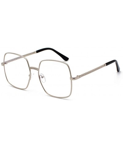 Polarized Sunglasses for Women Man Fashion Goggle Eyewear - Silver - CR18UH9UWTC $9.38 Rimless
