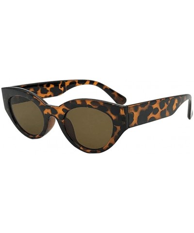 Unisex Retro Vintage Clout Goggles Sunglasses Rapper Oval Shades Grunge Glasses - E - CA18D4KRMKZ $4.74 Goggle