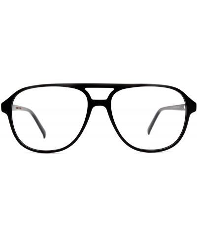 Eyeglasses 1064 Trendy Oval Acetate - for Womens-Mens 100% UV PROTECTION - Black - CC192TH5GOU $24.24 Oval