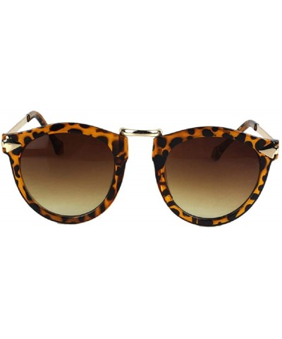 Sunglasses Polarized Arrow Style Eyewear Round Eyeglasses Metal Frame Brown - CT18QKNU96M $5.99 Round