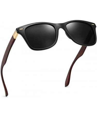 Polarized Sunglasses For Men Women Retro TR90 Frame Square Shades Vintage Classic Sun Glasses - CV18KO9YA8O $14.30 Semi-rimless