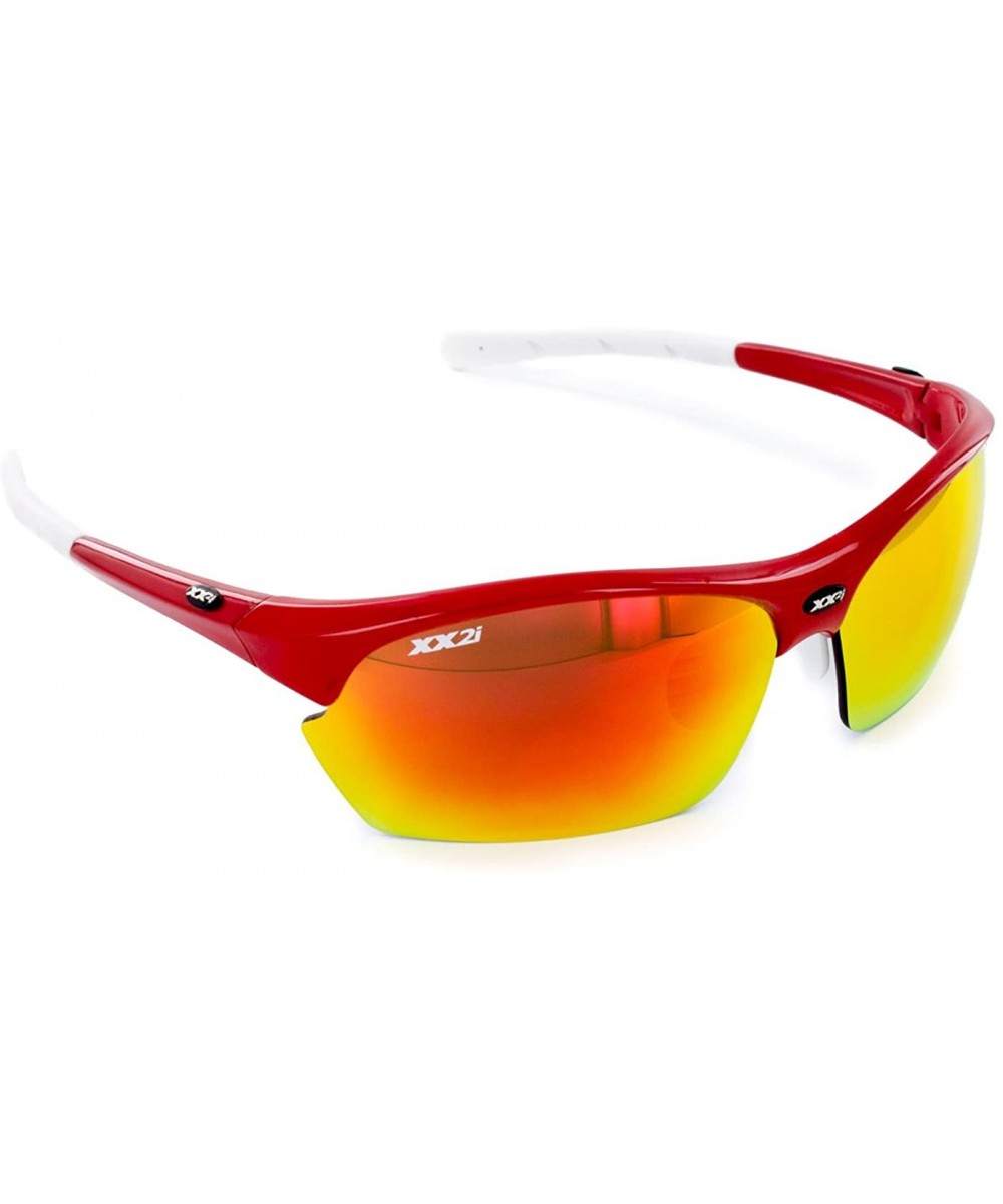 Men and Women FRANCE2 Sunglasses - Fire Engine Red - CJ11PTPO7FH $44.49 Oval