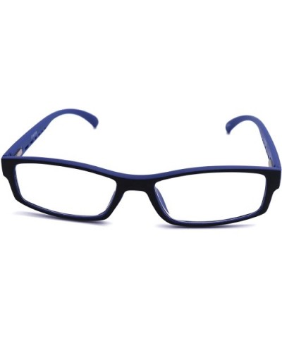 Soft Matte Black w/ 2 Tone Reading Glasses Spring Hinge 0.74 Oz - R1 Matte Black Matte Blue - CT18WW8560Y $15.63 Rectangular