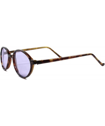 Vintage 80s Old Fashioned Oval Sunglasses - Tortoise / Purple - CI18ECEQD9K $9.30 Oval