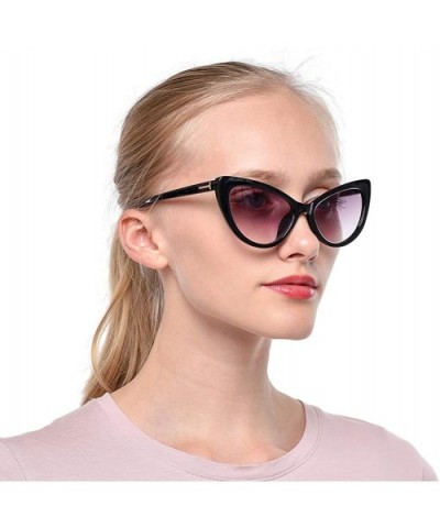 Womens Oversized Fashion Cat Eye Eyeglasses Frame Large Reading Glasses - Black Frame / Gray Lens - CV18X3Y8MZ8 $10.96 Butterfly