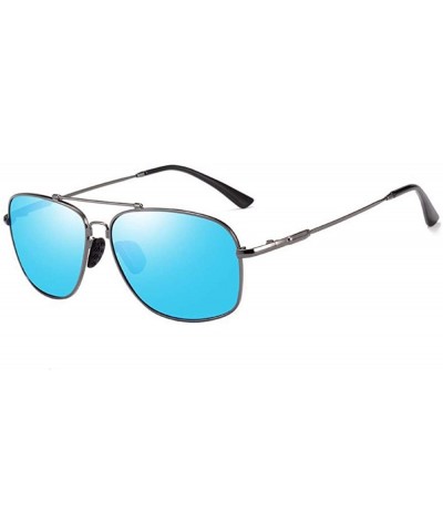Men's Polarizers Drive Outdoors with Sunglasses Box Retro Sunglasses - E - CV18Q92YMT8 $33.73 Aviator