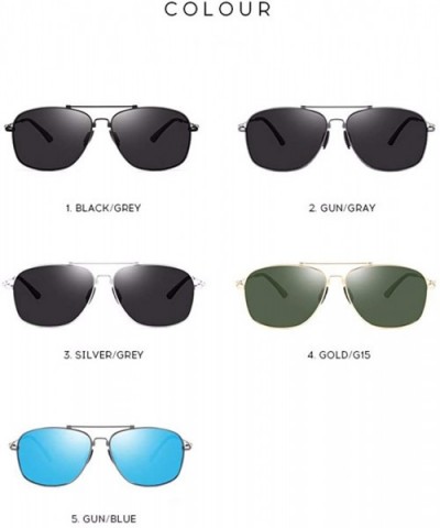 Men's Polarizers Drive Outdoors with Sunglasses Box Retro Sunglasses - E - CV18Q92YMT8 $33.73 Aviator