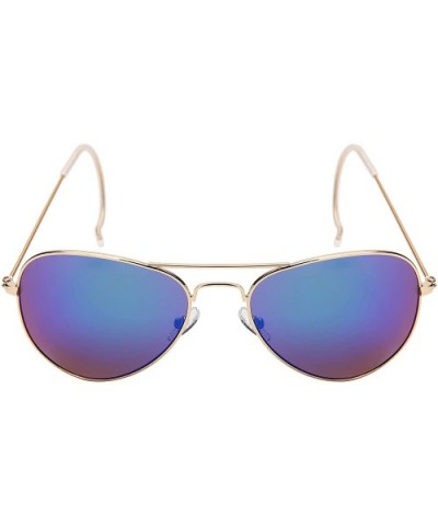 Flat Top XL Aviator Sunglasses for Men Women Pilot Sunglass Top Gun 5151 - CR18M63K64L $6.25 Oversized