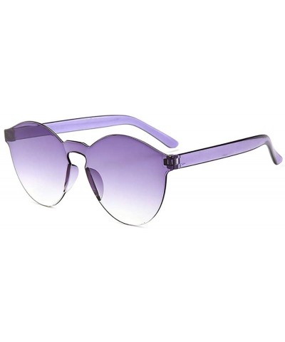 Unisex Fashion Candy Colors Round Outdoor Sunglasses Sunglasses - Light Gray - CD199S75YDU $11.69 Round
