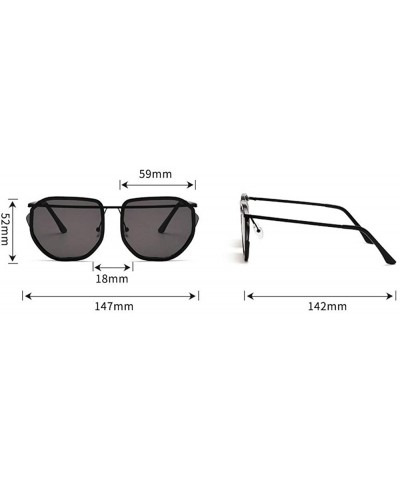 Oversized Sunglasses Designer Fashion Goggles - Clear - CD18OU0N294 $9.64 Goggle