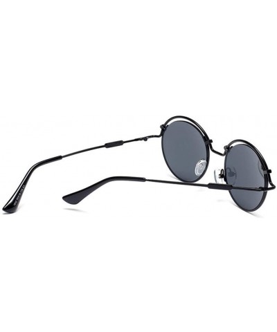 Sunglasses Personality Fashion Protection - Black - CZ194ATS3NE $45.86 Round