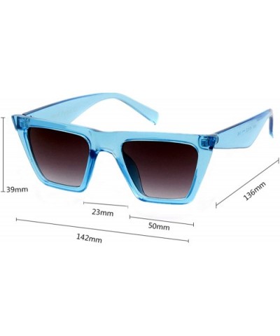 Vintage Small Sunglasses Retro Cateye Sunglasses for Women Men Square Frame - CL18R0KXOUC $7.06 Square