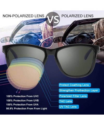 Classic travel Style Polarized- UV protection For Outdoors - 1997a02-black Frame-green Lens - CF18U58UWNX $8.03 Aviator