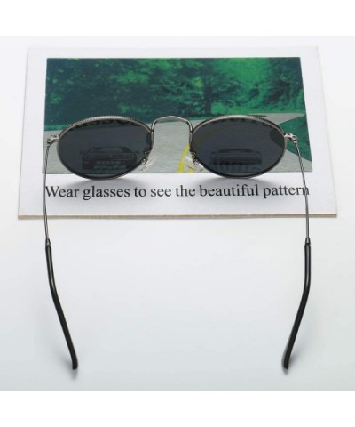 Retro Round Sunglasses Men Polarized Uv400 2019 Summer Sun Glasses Male Driving Metal Frame Gold Black Green - CD197Y7GSRM $2...