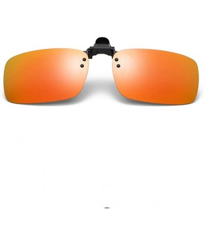 Polarized Clip-on Sunglasses Anti-Glare Driving Glasses Sunglasses Over for Men Women UV Protection - Orange - CQ19074L4QX $5...