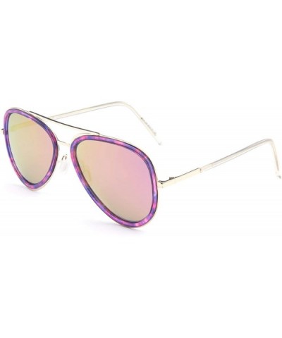 Mutil-typle Fashion Sunglasses for Women Men Made with Premium Quality- Polarized Mirror Lens - CU19424W5C4 $8.76 Aviator