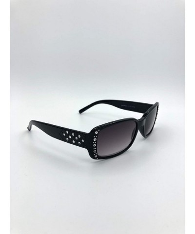 Womens Reading Sunglasses Classic Rectangular Shape - Black - C918U5LZNNI $8.16 Rectangular