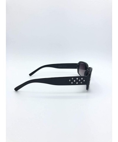 Womens Reading Sunglasses Classic Rectangular Shape - Black - C918U5LZNNI $8.16 Rectangular