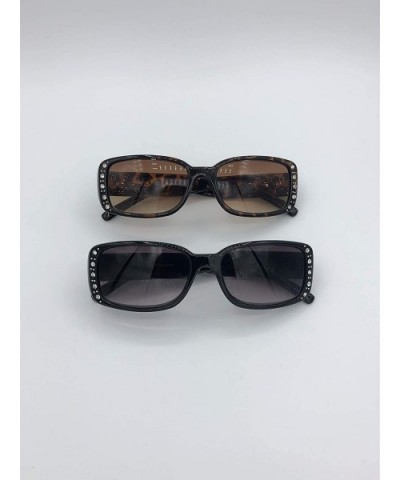 Womens Reading Sunglasses Classic Rectangular Shape - Black - C918U5LZNNI $8.16 Rectangular