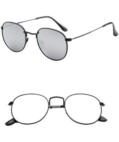 Fashion Classic Shades Sunglasses for Women Men Polarized Sunglasses UV Protection Resin Mirrored Lens - CG190C5HZGR $6.60 Ov...